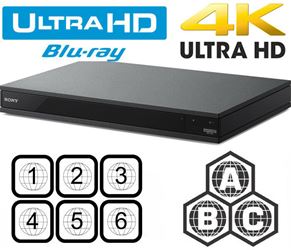 Sony UBP-X800 Ultra HD Blu-ray Player Region Code Free PAL NTSC 